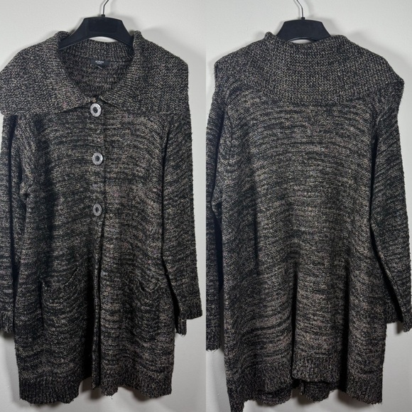 Alfani Wool Blend Multicolored Long Cardigan Sweater Size 3X - Picture 1 of 12